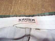 ビンテージ70’s●KORATRONキッズチェックショーツ実寸W64cm●220723m5-k-shtショートパンツボトムス1970s_画像8