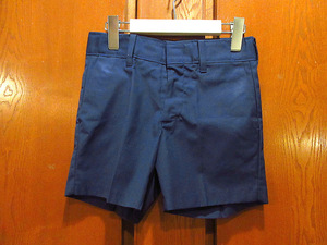  Vintage 70*s*DEADSTOCK Sears boys одноцветный шорты темно-синий надпись 8*220726s4-k-sht 1970s неиспользуемый товар б/у одежда шорты 