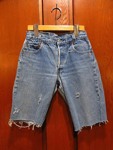 ビンテージ80’s●Levi’s 701カットオフデニムショーツ実寸W64cm●220709m6-w-sht-w25リーバイスレディースジーンズ1980s