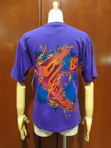 ビンテージ90's●DEADSTOCK BUGLE BOYキッズプリントコットンTシャツ紫size M●220717i2-k-tsh 1990sデッドストックビューグルボーイ_画像2