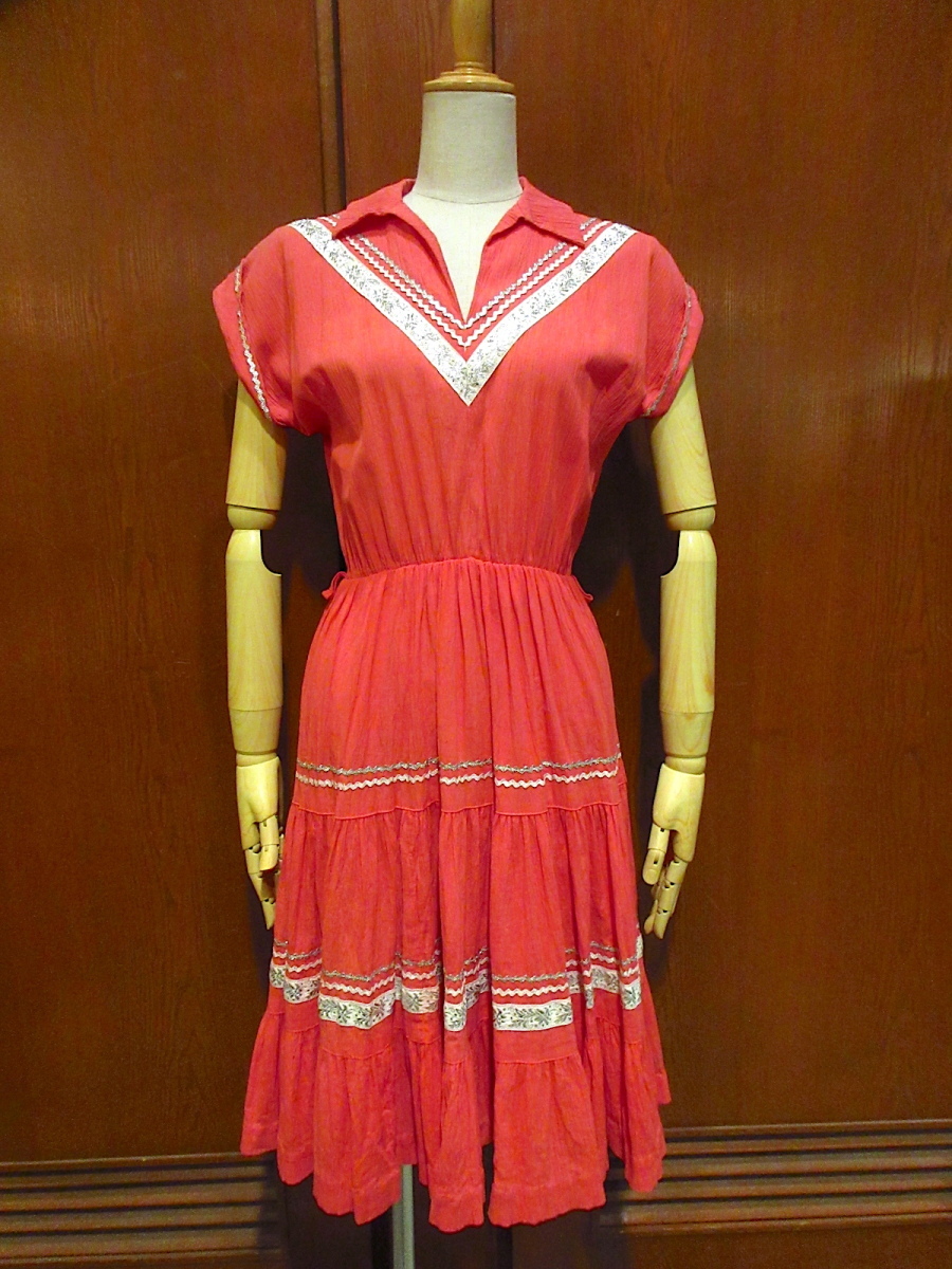 古着 vintage 刺繍 ワンピース 50s 60s ビンテージ アンティーク - www