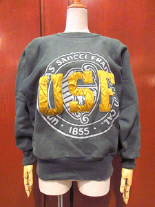 ビンテージ90’s●Champion USFリバースウィーブスウェット緑size M●220731k4-m-sws 1990sチャンピオンカレッジ古着