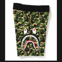 ◆ラスト1◆新品袋あり◆ BAPE エイプ シャーク カモフラ　迷彩　ショートパンツ　ハーフパンツ 黒　A bathing ape アベイシングエイプ XL_画像5