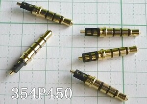 管理番号＝3F103 　自作用 φ3.5mm　 4極ミニプラグ　 軸のみ　 354P450　 　5個セット