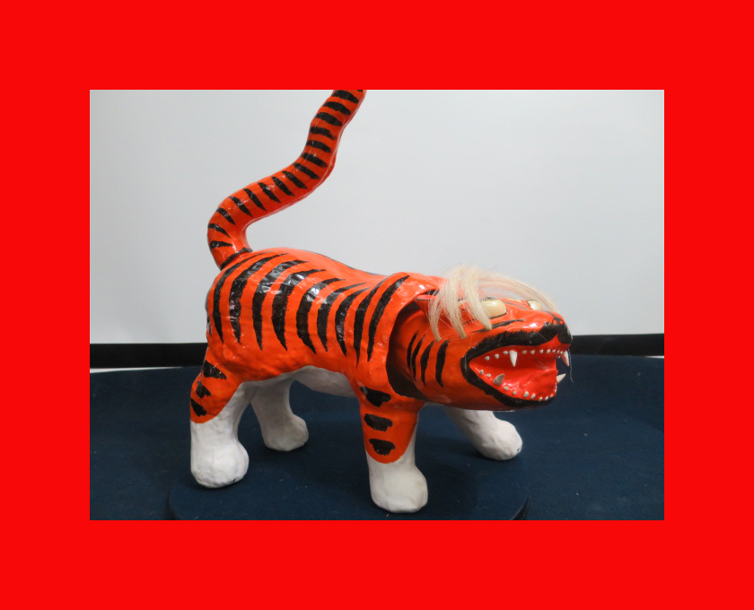 : [Puppenmuseum] Paper-Papier Tiger F-238 Hina-Puppen, Hina-Utensilien, Hina Goten. Makie Hina, Jahreszeit, Jährliche Veranstaltung, Kindertag, Mai-Puppe