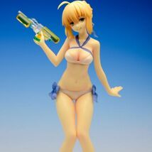 20cm アルトリア 水着 水鉄砲 FGO 1/7 無着色 レジンパーツ キット ガレキ 樹脂製品 未塗装パーツ Fate/Grand Order_画像1