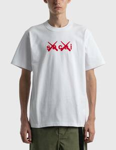 sacai × KAWS Flock Print TEE 2 サカイ カウズ Tシャツ　シャツ　