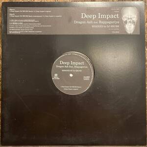 【JPN盤/美盤(EX)/12inch】Dragon Ash Feat. Rappagariya Deep Impact (Remixed By DJ Krush) / 試聴検品済