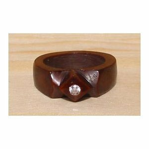 06 KOKKA natural zirconia wood ring ( ring ) 12 number 