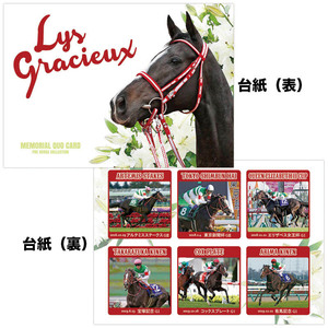 匿名送料無料 ★LYS GRACIEUX☆リスグラシュー ☆引退記念 ★二つ折り両面台紙付きＱＵＯカード！全成績＆重賞勝利写真 クオカード 即決！