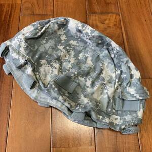 沖縄 米軍放出品 実物 ACU COVER HELMET CAMOFLAGE PATTERN ヘルメットカバー LARGE / XLARGE (管理番号NO14)