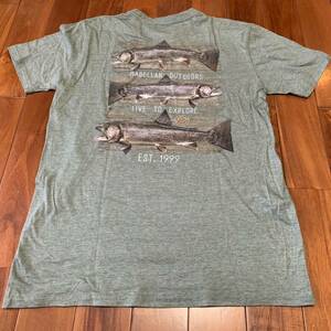 沖縄 米軍放出品 OUTDOOR ミリタリー 半袖 Tシャツ オシャレ ファッション 古着 ビンテージ MEDIUM OD (管理番号NO52)