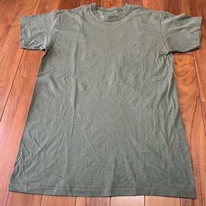 沖縄 米軍放出品 USMC MARINE DUKE Tシャツ トレーニング ランニング 筋トレ スポーツ OD MEDIUM (管理番号PQ27)