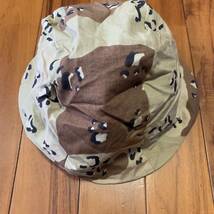 沖縄 米軍放出品 HELMET COVER DESERT CAMOFURAGE デザート 6C チョコチップ ヘルメットカバー MEDIUM / LARGE (管理番号PQ46)_画像3