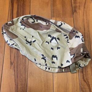 沖縄 米軍放出品 HELMET COVER DESERT CAMOFURAGE デザート 6C チョコチップ ヘルメットカバー MEDIUM / LARGE (管理番号PQ47)