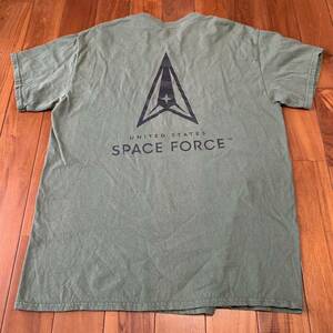 沖縄 米軍放出品 USMC MARINE SPACE FORCE 宇宙飛行士 Tシャツ トレーニング ランニング 筋トレ スポーツ OD (管理番号AB26)