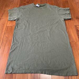 沖縄 米軍放出品 USMC MARINE 半袖 Tシャツ トレーニング ランニング 筋トレ スポーツ LARGE OD (管理番号AB51)