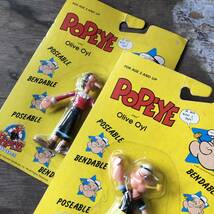 80s ヴィンテージ ポパイ ＆ オリーブ ベンダブル フィギュア セット / 1988 JESCO POPEYE & OLIVE_画像4