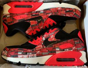 新品未使用 ATMOS × NIKE AIR MAX 90 RED WE LOVE NIKE アトモス × ナイキ エアマックス90 レッド WE LOVE NIKE 28.0cm US10 AQ0926-001