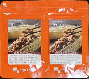 【送料無料】納豆キナーゼ　約2ヶ月分 (30日分30粒入×2袋) 2ヵ月分　ナットウキナーゼ　納豆　サプリメント　オーガランド