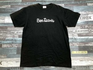 〈送料280円〉BEN DAVIS ベンデイビス メンズ ロゴプリント クルーネック 半袖Tシャツ 黒