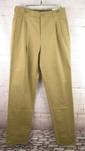 MYP14925 CARUSOka Roo zo2 tuck pants 44 7R unused khaki series 