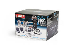 【新品】VIAIR 380C CROME DUAL PACK コンパクトハイパワー ハイスピード 2機1SET T2