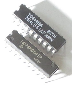 IC 74HC541P 3ステートバッファ・ラインドライバ テキサス・インスツルメンツ 3-State Buffer Texas Instruments 2個 半導体