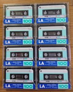 【使用済み】カセットテープ　Ｃｏｏｐ　ＬＡ（ノーマルポジション）　１００分８本
