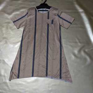  short sleeves One-piece line pattern unused goods A line 