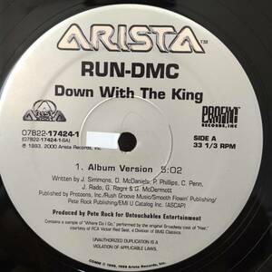 Run-DMC / Down With The King　[Arista - 07822-17424-1, Profile Records - 07822-17424-1]