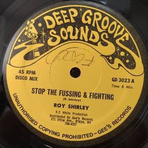 Roy Shirley / Stop The Fussing & Fighting - Diamond Ring　[Deep Groove Sounds - GD 3023]