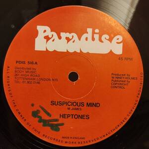 The Heptones / Suspicious Minds - Crystal Blue Persuation　[Paradise - PDIS 516]