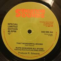Rupie Edwards - Rupie Edwards All Stars / My Little Red Top - That Wonderful Sound　[Sensation Sounds - SSD 002]_画像2