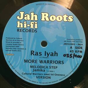 Ras Iyah / More Warriors - Give Thanks　[Jah Roots Hi-Fi Records - JRH12003]