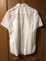 【 H&M 】 エイチアンドエム　メンズ 白 シャツ　S　半袖_画像3