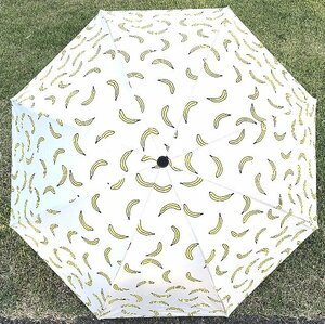 [. rain combined use folding umbrella banana pattern ] outlet UV cut material a little over manner also strong height rigidity . new goods 