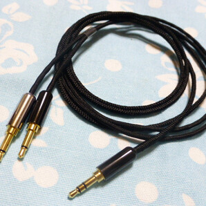 DENON AH-D7200 AH-D9200 FOCAL ELEAR STELLE ケーブル KPPV-SW 13/0.08x2C 3.5mm 3極 ステレオ (2.5mm4極 カスタム可能) AH-D7100 AH-D600