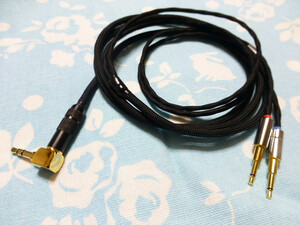 PM-1 PM-2 SENNHEISER HD700 ケーブル MOGAMI 2944 3.5mm3極 L字 コネクタ ステレオミニ AudioQuest NightHawk ULTRASONE Tribute7 AR-H1