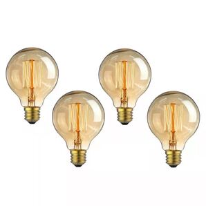 レトロエジソン電球 60W E26口金 調光機能対応 3000時間 電球色
