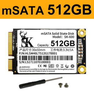 msata ssd 512gb×2枚 1.8インチ 3年保証