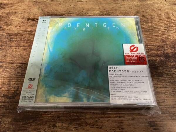 HYDE CD+DVD「ROENTGEN. english」DVD付き初回限定盤●
