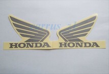 ホンダ 純正 ウイング ステッカー 左右セット グレー / クリアシート VT750 CB650 CBR600RR CB400 NM4-01 CBR400R CB400F 400X_画像2