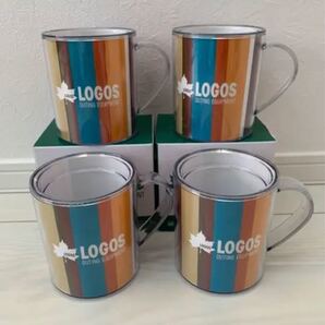 【新品・未使用】ロゴス マグカップ 4個セット