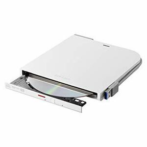 ホワイト BUFFALO USB3.1(Gen1)/3.0 外付け DVD/CDドライブ バスパワー Wケーブル(給電ケーブル付