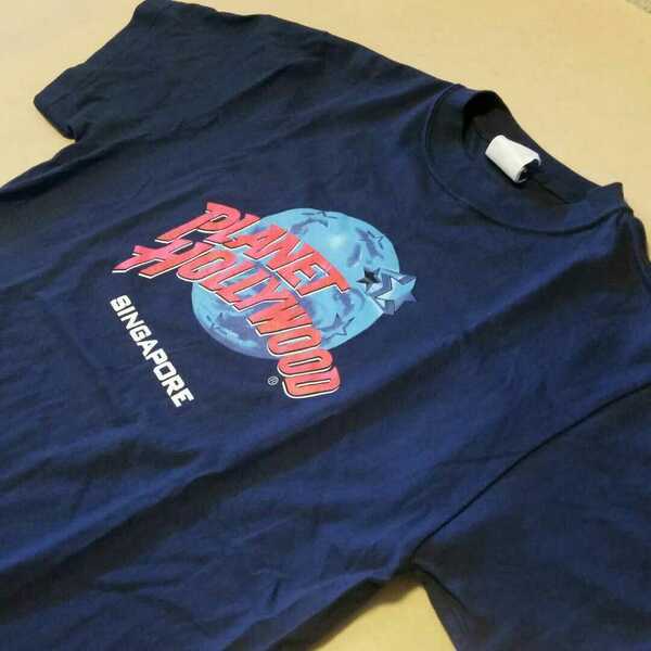 ◆即決送料込み◆PLANET HOLLYWOOD プラネットハリウッドTシャツM◆アメリカ古着ビンテージハードロックカフェヴィンテージ