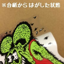 ラットフィンク ROTH'86 ミニ ステッカー ◆ Rat Fink 緑のネズミ R.F. meRD2-GR_画像3