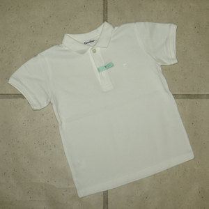 familiar* Familia * for children polo-shirt *110 size * white have been cleaned beautiful goods 