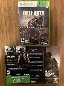 送料無料 国内本体起動確認済 Xbox 360★コールオブデューティー アドバンスド ウォーフェア デイ・ゼロ・エディション★used☆CoDAW☆