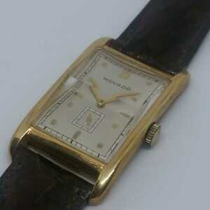 モバード　アンティーク腕時計　金無垢　スイス製　手巻き